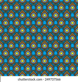 Flower pattern. Color vector illustration