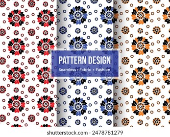 Patrón de flores colorido conjunto de colección Vector.