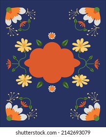 flower pattern for cover design. colourfull artistic background with blossom for card, cover invitation, cover book an cataloque. Vector illustration