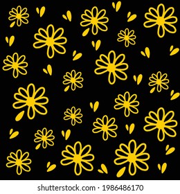 flower pattern. Dark pattern but there is flower in one