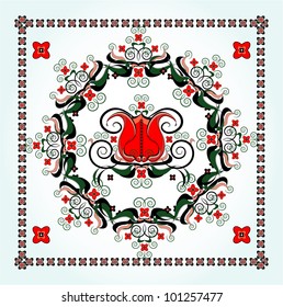 flower pattern decorative background with rose