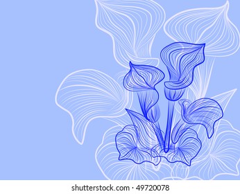 flower pattern decoratively romantically abstraction illustration