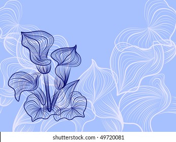 flower pattern decoratively romantically abstraction illustration