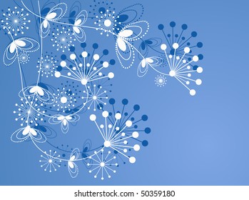 flower pattern decoratively romantically abstraction illustration