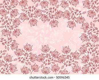 flower pattern decoratively romantically abstraction illustration