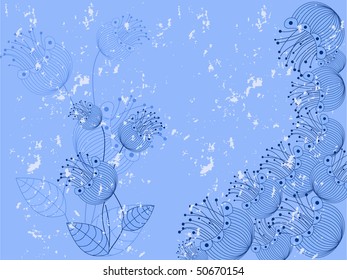 flower pattern decoratively romantically abstraction illustration