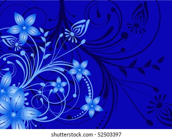 flower pattern decoratively romantically abstraction illustration