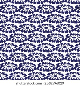 Flower Pattern Design With Background