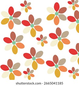 Flower pattern design for fabric use