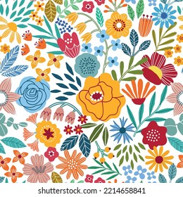 Flower pattern design. Floral background