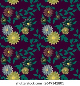 Flower pattern, pattern design, floral vector, abstract background, pattern background, seamless wallpaper, backgrounds nature, leafs background, leafs isolated, leaf texture