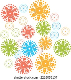 flower pattern design illustration vector template 4.eps
