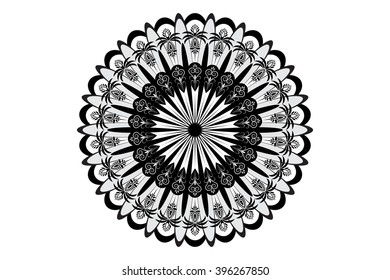 flower pattern design on white background