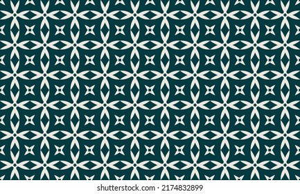 Flower Pattern Design With Stars For Batik Motif Or Display Background