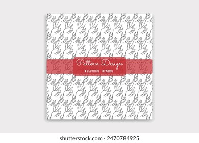 flower pattern design template vector