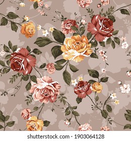 flower pattern design textile illustration