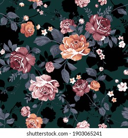 flower pattern design textile illustration