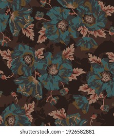 flower pattern design textile illustration
