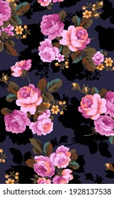 flower pattern design textile illustration