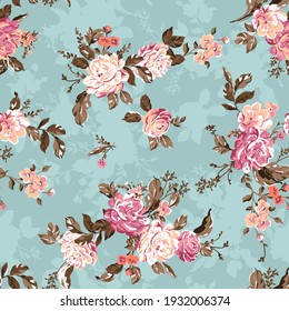 Flower Pattern Design Textile Illustration Stock Vector (royalty Free 