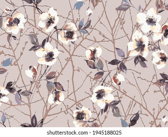 flower pattern design textile illustration