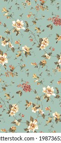 flower pattern design textile illustration 