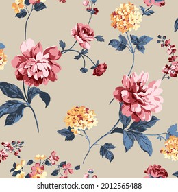 flower pattern design textile illustration