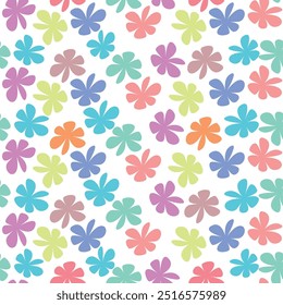 Flower Pattern Design, Vector illustration, Seamless Floral Pattern, Design For Fashion And Textile, Fabric, Wrapping, Wallpaper, Cover, And All Prints.