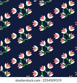 flower pattern design without background 