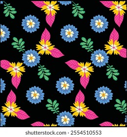 flower pattern design without background 