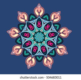 Flower pattern design-abstract vector