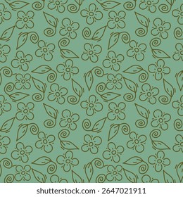 Ilustración de diseños de patrones de flores, para ropa, Fondos de pantalla, fondos, carteles, libros, Anuncios y más
