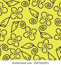 Blumenmuster Designs Illustration, für Kleidung, Tapeten, Hintergründe, Plakate, Bücher, Banner und mehr