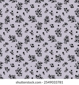 Flower pattern, ditsy floral seamless pattern. Small little flower background. Repeat pattern. Ditsy print. Liberty style, surface design. Ditsy floral for fashion, texture, fabric, wrapping, decor