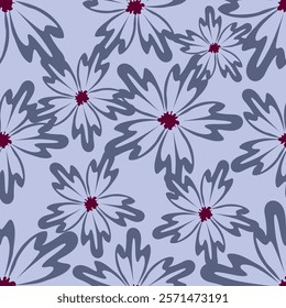 Flower pattern, Ditsy floral seamless pattern. Small little flower background. Repeat pattern. Ditsy print. Liberty style. Surface design. Ditsy floral for fashion, texture, fabric, wrapping, decor
