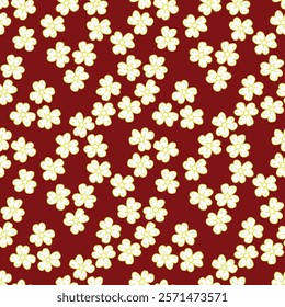 Flower pattern, Ditsy floral seamless pattern. Small little flower background. Repeat pattern. Ditsy print. Liberty style. Surface design. Ditsy floral for fashion, texture, fabric, wrapping, decor