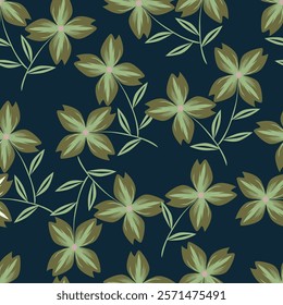 Flower pattern, Ditsy floral seamless pattern. Small little flower background. Repeat pattern. Ditsy print. Liberty style. Surface design. Ditsy floral for fashion, texture, fabric, wrapping, decor