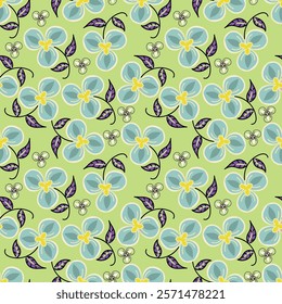 Flower pattern, Ditsy floral seamless pattern. Small little flower background. Repeat pattern. Ditsy print. Liberty style. Surface design. Ditsy floral for fashion, texture, fabric, wrapping, decor