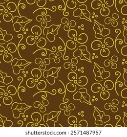 Flower pattern, Ditsy floral seamless pattern. Small little flower background. Repeat pattern. Ditsy print. Liberty style. Surface design. Ditsy floral for fashion, texture, fabric, wrapping, decor