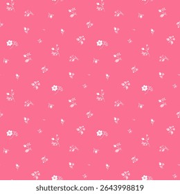 Padrão de flores. Ditsy padrão floral sem costura. Fundo pequeno da flor pequena. Repita o padrão. Impressão de Ditsy. Projeto da superfície botânica. Ditsy floral padrão de flor para moda, tecido, envoltório, decoração