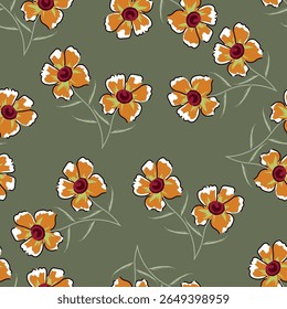 Flower pattern, ditsy flower, ditsy floral seamless pattern, small flower in light background, tiny floral print, cute, print, liberty style, repeat pattern design for fashion, fabric, wrapping, decor