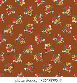 Flower pattern, ditsy flower, ditsy floral seamless pattern, small flower in light background, tiny floral print, cute, print, liberty style, repeat pattern design for fashion, fabric, wrapping, decor