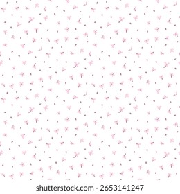 Flower pattern. Ditsy floral seamless pattern. Small little flower background. Repeat pattern. Ditsy print. Botanic surface design. Ditsy floral flower pattern for fashion, fabric, wrapping, decor