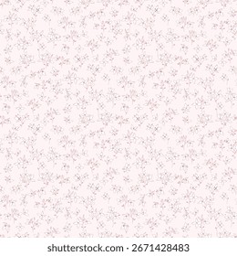 Blumenmuster. Ditsy florale nahtlose Muster. Kleiner, kleiner floraler Hintergrund. Muster wiederholen. Ditsy-Print. Botanische Oberflächengestaltung. Ditsy Blumenmuster für Mode, Stoff, Umhüllung, Dekoration