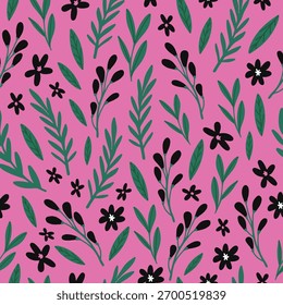 Patrón de flores, sucio patrón floral sin fisuras. Pequeño fondo de flores. Repita el patrón. Impresión sucia. Diseño de la superficie botánica. Patrón floral sucio de la flor para la moda, tela, envoltura, decoración
