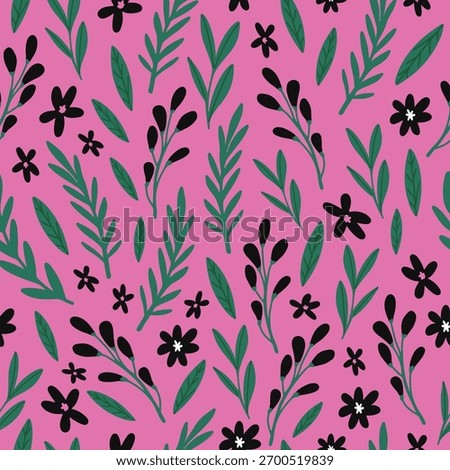 Flower pattern, ditsy floral seamless pattern. Small little flower background. Repeat pattern. Ditsy print. Botanic surface design. Ditsy floral flower pattern for fashion, fabric, wrapping, decor
