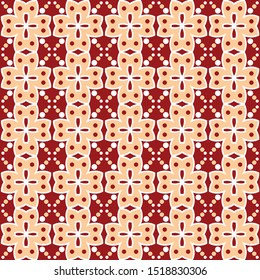 flower pattern with a dominant dark red color