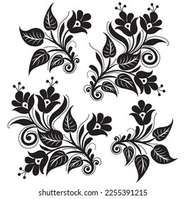 Flower pattern editable vector Free Vector Image