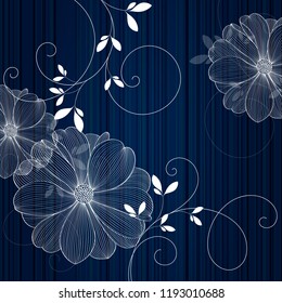 Flower pattern. Element for printing, design, creativity, scrapbooking.