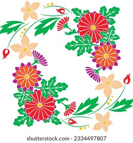 flower pattern for embroidery eps cdr